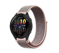 Niboow 22mm Strap Compatible with Garmin Forerunner 265/255/255 Music, Nylon Soft Watch Band for Garmin vivoactive 4/Venu 2/Active - Pink