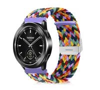 Niboow 22mm Strap Compatible with Xiaomi Watch S4 / S3 / S1 / S1 Pro / S1 Active, Women Men Elastic Nylon Breathable Braided Watch Bands Compatible with Xiaomi Watch2 Pro/Mi Watch - Colorful