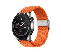 Niboow 22mm Strap for Amazfit Bip 5/GTR 4/GTR 3 Pro/GTR 3/GTR 2 eSIM/GTR 2e/GTR 47mm, Sports Elastic Nylon Braided Watch Band for Amazfit Cheetah/Cheetah Pro/Stratos 3/Stratos 2s/Stratos - Orange
