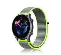 Niboow 22mm Strap for Amazfit Bip Max/Bip 6/Bip 5/GTR 4/GTR 3 Pro/GTR 3/GTR 2 eSIM/GTR 2e, Nylon Soft Watch Band for Amazfit Balance 3/Balance2/ Balance/Balance Ultra/Cheetah 2 Ultra - Yellow