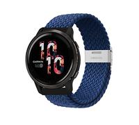 Niboow 22mm Strap for Garmin Venu 3/Venu 2/Vivoactive 4/Forerunner 265/Forerunner 255/Forerunner 255 Music, Elastic Nylon Watch Bands for Huawei Watch GT 4 46mm/Watch 4/Watch 4 Pro - Blue
