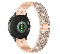 Niboow 22mm Strap for Garmin Venu 4/3 45mm,Forerunner 570 47mm/265/255/255 Music, vivoactive 4,Venu 2,Active, Diamond Metal Watch Bands for Garmin Venu 4/3 45mm - Rose Gold