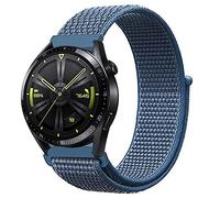 Niboow 22mm Strap for Huawei Watch GT 6/GT 6 Pro/GT 5/GT 5 Pro/GT 4/GT 3/GT 2 Pro (46mm), Nylon Soft Watch Bands for Huawei Watch5/Watch4/Watch3 Pro (46mm)/Watch4 Pro 48mm - Blue
