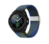 Niboow 22mm Strap for Samsung Galaxy Watch 3 45mm/Galaxy Watch 46mm/Gear S3 Frontier/Gear S3 Classic/Gear S, Nylon Braided Watch Bands for Xiaomi Watch 2 Pro/Mi Watch/Watch S1/S1 Active- Blue/Green