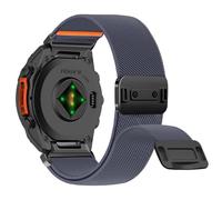 Niboow QuickFit 22mm Nylon Watch Strap for Garmin Fenix 8/Fenix E 47mm/Fenix 7 Pro/Fenix 7/Fenix 6/Fenix 6 Pro, Elastic Magnetic Buckle Replacement Bands for Garmin Descent G2/Tactix 8 47mm - Grey