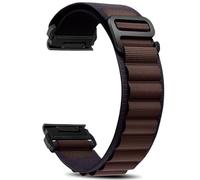 Niboow QuickFit 22mm Strap for Garmin Fenix 8 47mm/Fenix E 47mm/Fenix 7 Pro Solar/Fenix 7/Epix 2 Pro 47mm, Sport Nylon Titanium G-Hook Watch Band for Garmin Fenix 6 GPS/Fenix 6 Pro GPS/Fenix 5 -Purple