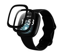 Niboow Screen Protector [2 Pack] for Fitbit Versa 3 / Sense, 3D Full Coverage Anti Scratch, High Sensitivity, Bubble Free Soft HD Clear Protector Film for Fitbit Versa 3 / Sense