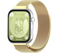 Niboow Strap Compatible with Huawei Watch Fit 5/5 Pro / 4/4 Pro / 3, Men Women Magnet Stainless Steel Metal Watch Bands Compatible with Huawei Watch Fit 5/5 Pro / 4/4 Pro / 3 - Gold