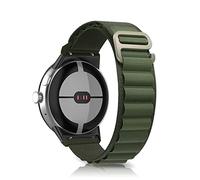 Niboow Strap for Google Pixel Watch 3 41mm 2024 / Pixel Watch 2 2023 / Pixel Watch 2022, Men Women Nylon Titanium G-Hook Watch Band for Google Pixel Watch 3 41mm / Pixel Watch 2 / Pixel Watch - Green