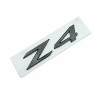 NIBOTT 3D ABS Adhesive Chrome Black Logo Z4 Emblem Letters Car Rear Trunk Badge Decal Fit For BMW Z4 E85 E89 G29 Z4 Sticker Accessories(Glossy Black)
