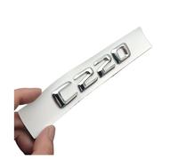 NIBOTT 3D ABS Black C 220 C200 Logo Letters Car Trunk Badge Decal Fit For Mercedes Benz C220 W204 W205 C220 Emblem Sticker Accessories(Chrome 14-16)