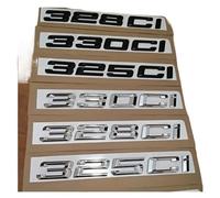 NIBOTT 3d ABS Black Chrome Car Letters Fit For BMW 325ci 328ci 330ci Logo Lettering Emblem Badge Sticker Accessories(Glossy Black,330ci)