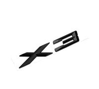 NIBOTT 3D ABS Black Chrome Car Letters Rear Trunk Badge X3 Logo Fit For BMW X3 F25 Sticker Emblem X3 E83 F25 G01 Lettering Accessories(Glossy Black,2009-2017)