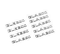 NIBOTT 3D ABS Car Trunk Badge Letters Sticker Emblem GLK GLA 200 220 250 260 300 350 Logo Fit For Mercedes Benz X156 X204 H247 Accessories(Chrome Silver,GLA 200)