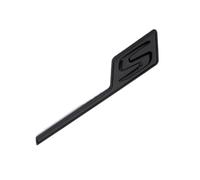 NIBOTT 3D ABS Car Trunk S Logo Badge Stickers Fit For Mercedes S Emblem AMG A45 W176 CLA45 C117 C63 W205 E63 W212 GLA45 X156 GLC GLE 63(Matte Black)