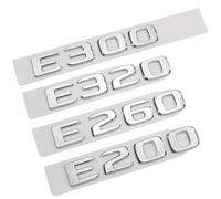 NIBOTT 3D ABS Chrome Car Rear Trunk Badge Decal Sticker Emblem E200 E260 E300 E320 Logo Fit For Mercedes E 200 260 300 320 W212 W213 W211(Chrome Silver,E 300)