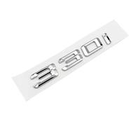 NIBOTT 3D ABS Chrome Letters Black Car Rear Trunk Badge Sticker Emblem 330i 330d Logo Fit For BMW E46 E90 E91 E30 F30 Car Accessories(33 i Chrome Silver)
