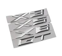 NIBOTT 3D ABS Chrome Logo X3 X5 X6 GT Emblem Car Badge Trunk Decal Fit For BMW X5 E70 E53 F15 G05 X3 X5 X6 GT Stikcer Accessories(X5)