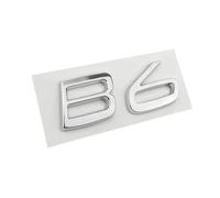 NIBOTT 3D ABS Letters For Car Trunk Fit For Volvo C30 V40 V60 S40 S60 XC60 XC90 XC40 S80 S90 S80 S60 B5 B6 Emblem Logo Trunk Nameplate Stickers(B6 Chrome Silver)