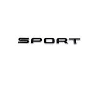 NIBOTT 3D ABS Letters SPORT Supercharged HSE Si4 SDV6 SDV8 Emblem Car Trunk Badge Stickers Fit For Range Rover Autobiography Discovery(Silver black)