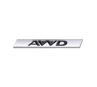 NIBOTT 3D ABS Silver Black AWD Logo Emblem Car Rear Trunk Badge Decal Fit For Jaguar XE XJL F-PACE AWD Sticker Auto Styling Accessories(Silver)