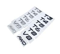 NIBOTT 3D AWD T3 T5 T6 T8 Logo Emblem Badge Decal Car Sticker Fit For Volvo C30 V40 V60 S40 S60 XC60 XC90 XC40 S80 S90 S80L S60L Car Stying(Glossy black,T3)