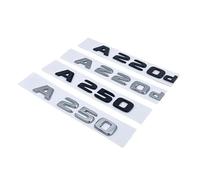 NIBOTT 3D Letters A180 A200 A220 A250 A260 A180d A220d 4Matic ABS Emblem Fit For A W176 W177 Car Trunk Rear Logo Sticker(Silver,A200d)