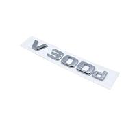 NIBOTT 3D Letters V250d V300d NIGHT EDITION ABS Emblem Fit For Mercedes Fit For Benz V Class W447 Car Badge Trunk Nameplate Logo Sticker(Silver V300d)