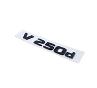 NIBOTT 3D Letters V250d V300d NIGHT EDITION ABS Emblem Fit For Mercedes Fit For Benz V Class W447 Car Badge Trunk Nameplate Logo Sticker(Glossy black V250d)