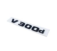 NIBOTT 3D Letters V250d V300d NIGHT EDITION ABS Emblem Fit For Mercedes Fit For Benz V Class W447 Car Badge Trunk Nameplate Logo Sticker(Glossy black V300d)