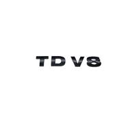 NIBOTT Car 3D ABS TDV8 Trunk Logo Badge Emblem Decals Sticker Fit For Land Rover Range Rover Sport Discovery Accessories(Glossy black)