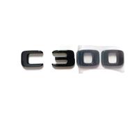 NIBOTT Glossy Black C300 Flat Plastic ABS Emblem Fit For Mercedes-benz Sticker Auto Badge Accessories