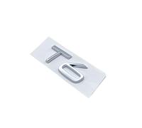 NIBOTT Glossy Black Silver Emblem Nameplate Sticker Fit For Volvo S60 T5 T6 Car Rear Sticker Car Trunk Letters Emblem Car Modification(Silver T6)