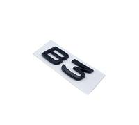 NIBOTT Glossy Black Silver Emblem Nameplate Sticker Fit For Volvo XC40 B3 B4 T3 T4 T5 For Volvo Trunk Lid Badge Models Decal Car Sticker(Glossy black B3)