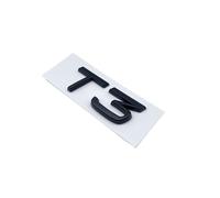 NIBOTT Glossy Black Silver Emblem Nameplate Sticker Fit For Volvo XC40 B3 B4 T3 T4 T5 For Volvo Trunk Lid Badge Models Decal Car Sticker(Glossy black T3)