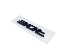 NIBOTT Letter Emblem Chrome Glossy Black ABS 3.0 5.0 V6 V8 20T 25T 30T 35T Fit For Jaguar XJ F-TYPE F-PACE E-PACE Badge Trunk Logo (Color : Glossy black 30T)