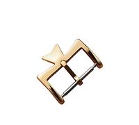 NIBOTT Stainless Steel Watch Clasp Fit For VC Fit For Vacheron Watch Strap Buckles Constantin 16MM 18MM Silvery Golden Rose Gold Metal Pin Clasp(Gold,14mm)