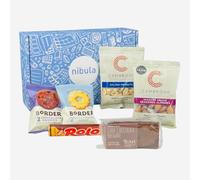 Nibula Treats Office Snack Box - Premium Gift Hamper with Biscuits, Nuts, Hot Drinks, Brownie, Rolo & Sweet Treats - Ideal for Colleagues, Clients, Teams & Workplace Gifting
