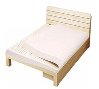 nic Natural Latex Mattress 7.5cm Thick Removable Cover Breathable Memory Foam Support for Home/Hotel 150x200cm (59x79in) - Eco-Friendly Comfort