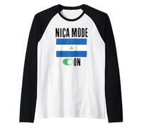 Nica Mode Nicaragua 505 Guardabarranco Ideay Managua Flag Raglan Baseball Tee