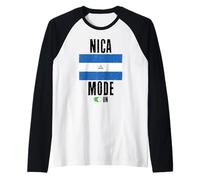 Nica Mode Nicaragua 505 Guardabarranco Ideay Managua Flag Raglan Baseball Tee