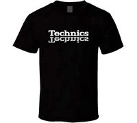 nicai Bzz Technics T Shirt Turntable Music House Techno Electronic Hip Hop Black XL