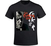 nicai Joe Cocker Live Graphic T Shirts for Men Crew Neck Black XL