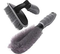NICAI Kitchen Wheel Brush for Car Alloy Wheel and Tyre Cleaning, Rim Cleaner for Your Car, Motorcycle or Bicycle Tire Brush Washing Tool (2PCS)