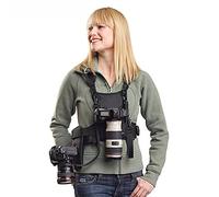 Nicama NC-VEST Dual Camera Carrier Chest Harness Vest for Canon 6D 5D2 5D3 Nikon D800 D810 Sony A7S A7R A7S2 Sigma Olympus DSLR Cameras HiKing Climbing Wedding Travel