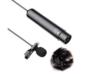 Nicama Phantom Power XLR Lavalier Lapel On Microphone for Canon Sony Panasonic Camcorders Zoom H4n H5 H6 Tascam DR-40 DR-60D DR-70D DR-100 Audio Recorders Mixer
