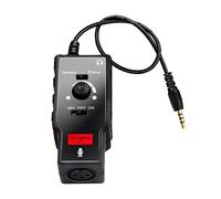 Nicama V2 XLR Female to 3.5mm TRS and TRRS Adapter Cable for Sennheiser Rode Shotgun or Condenser Microphones, Microphone Preamp for iPhone DSLR Camera Canon Nikon Sony PC