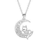 nicamaikoo-shop Moon & Fox Charming Necklace A Symbol of European Elegance Bff Necklace For 2 Girls