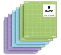 Nicapa Adhesive Replacement Cutting Mat for Cricut Maker 3/Maker/Explore 3/Air 2/Air/One (12x12 inch 6pack-Standardgrip,Lightgrip,Stronggrip) Non-Slip Flexible Square Gridded Cut Matt Set