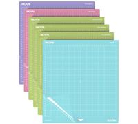 NICAPA Cutting Mat for Cricut Maker 3/Maker/Explore 3/Air 2/Air/One, Adhesive and Sticky Non-Slip Flexible Vinyl Cut Mats Replacement Mats (3 Green, 1 Pink, 1 Blue, 1 Pink, VarietyGrip)